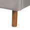 Baxton Studio Rosita Mid-Century Modern Light Grey Velvet Fabric and Walnut Brown Finished Platform Bed-Queen 242-13530-ZORO - alternate 8